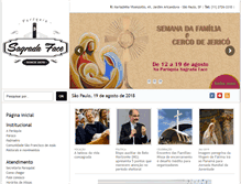 Tablet Screenshot of paroquiasagradaface.org.br